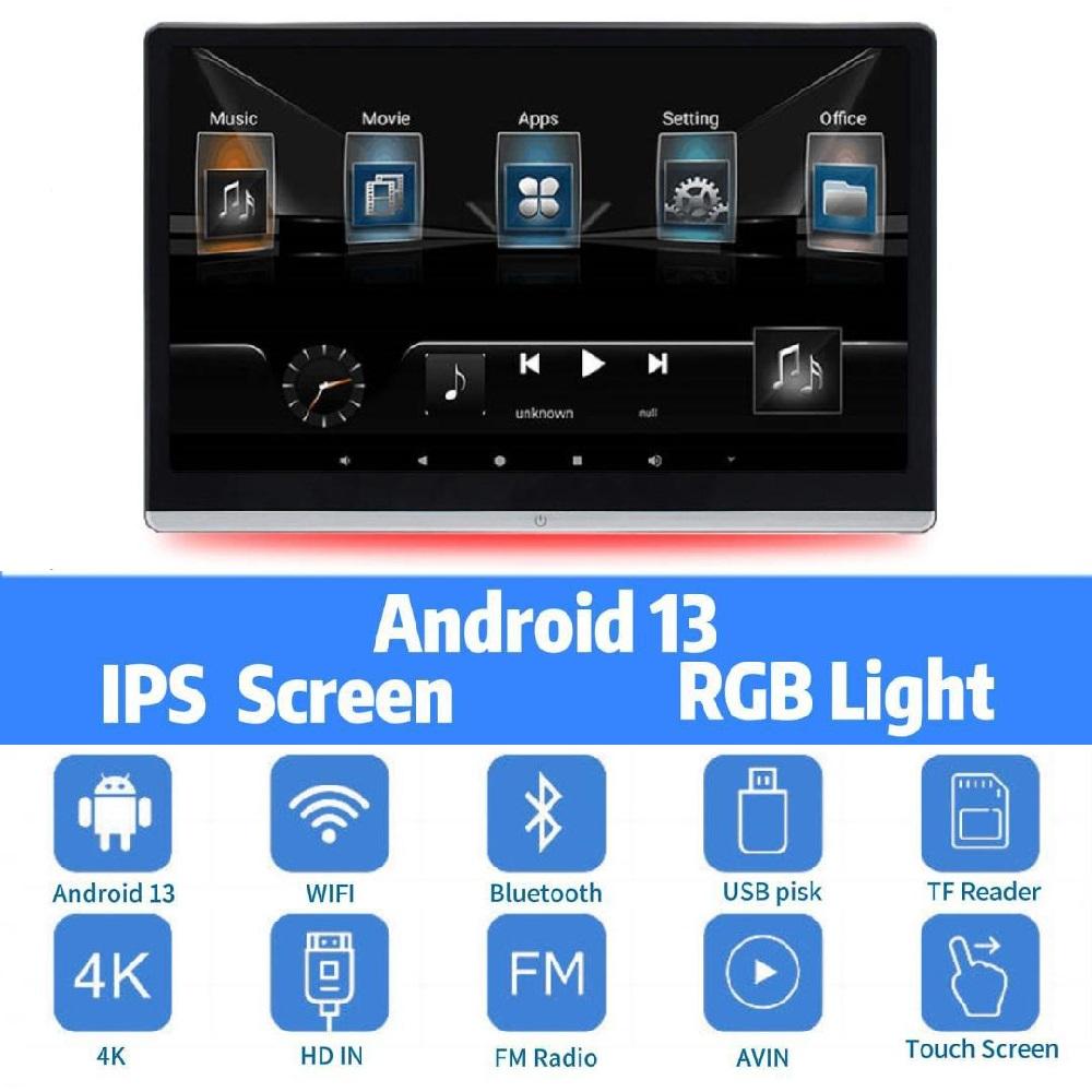 11.6-inch Headrest-mounted Display, In-car HD Android Multimedia System, Rear-seat Entertainment System.
