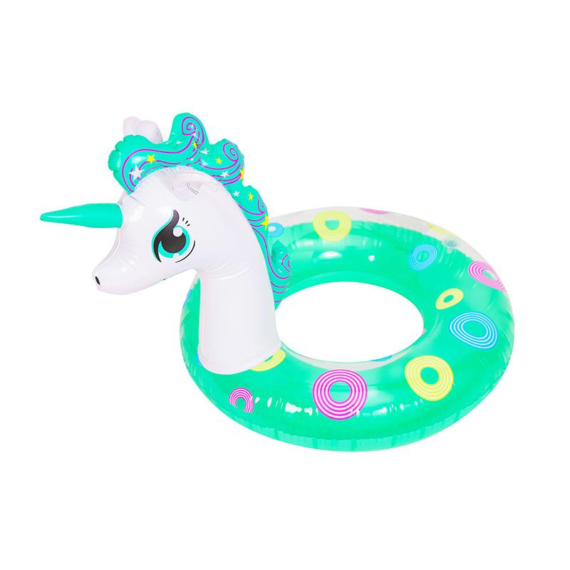 

Childrens And Baby Cartoon Inflatable Sequin Unicorn Swimming Circle Toy Water