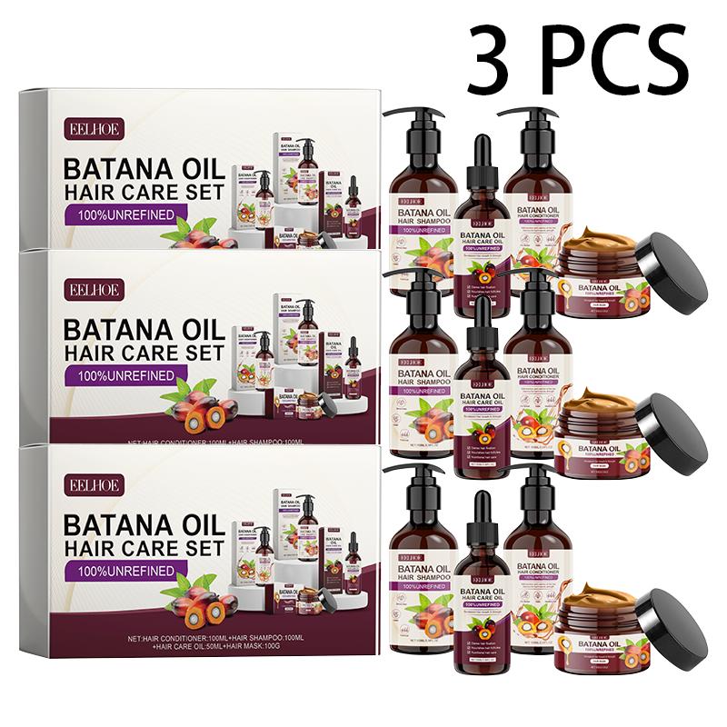 EELHOE Batana Oil Volumizing Conditioning Set Repair Hair Frizz Nourish Hair Smooth Hair Care