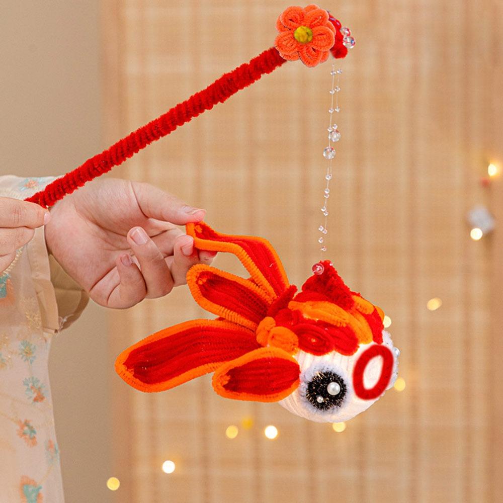 DIY Material Package Lotus Lantern Goldfish/Rabbit Lantern Material Package  Kids Gift