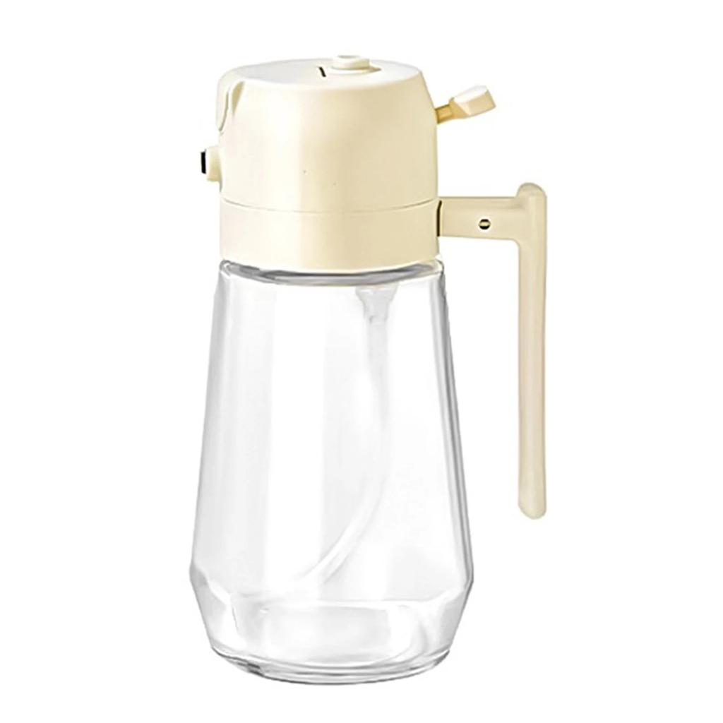 2 In1 470ml Glass Spray Oil Sprayer Bottle Spray Oil Dispenser Oil Jar Cruet BBQ Kitchen Baking Roasting Picnic Kitchen Tool