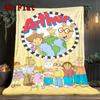 Arthur Anime Print 2D Flat Pattern Flannel Blanket High Quality All Seasons Warmth and Comfort Perfect for Christmas Gifts.P260914549