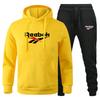 Fashion Printed Sweatshirt Pants Set Men Casual Sports Two-piece Head Thickened