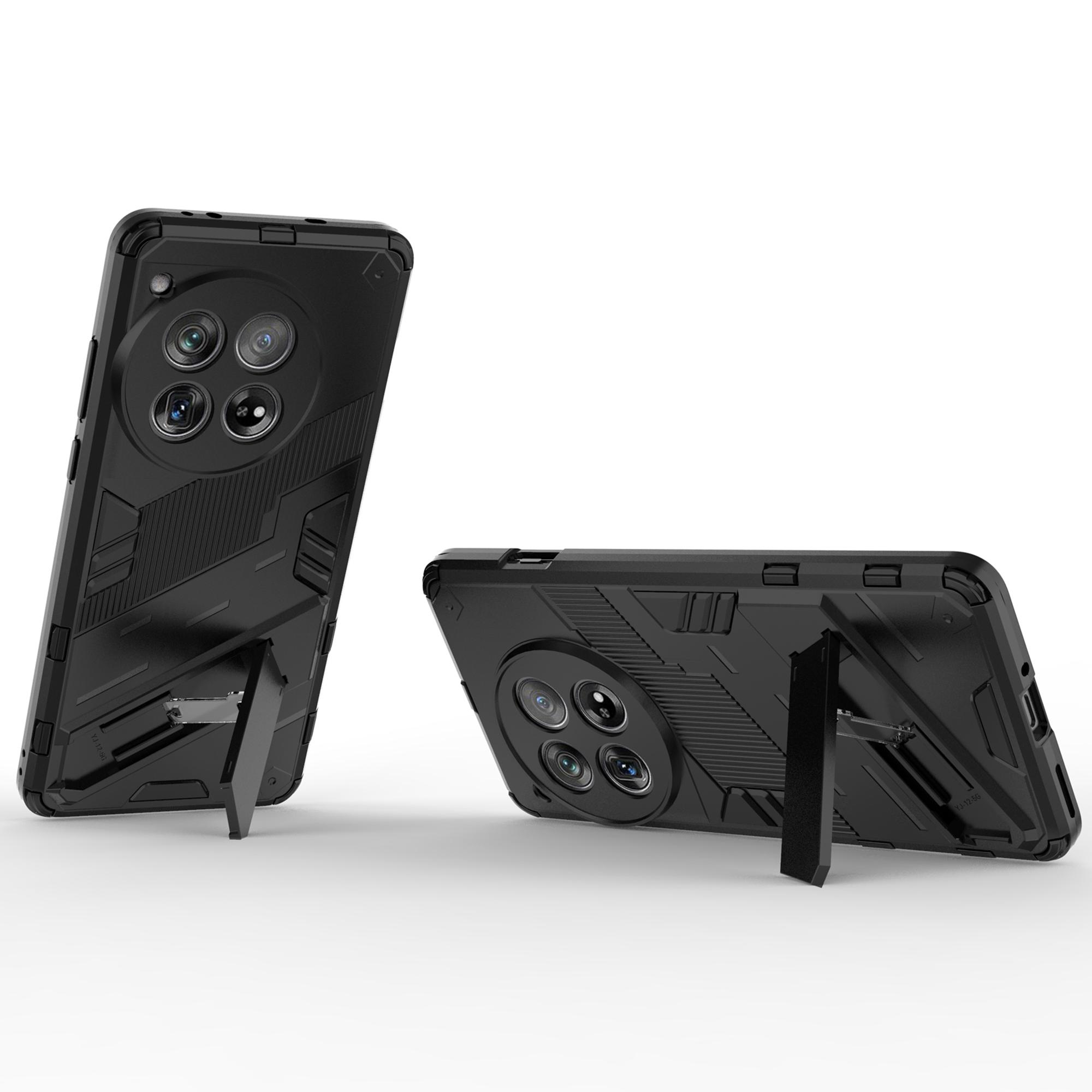 

Case for OnePlus 12 5G Built-in Kickstand Dual-Layer TPU+PC Phone Cover Grey