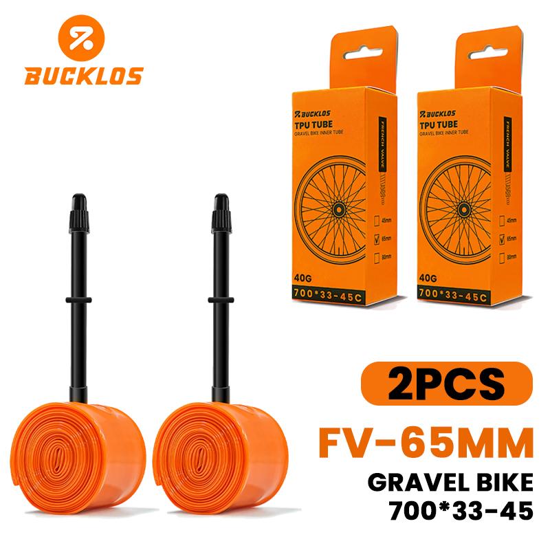 BUCKLOS TPU Bicycle Inner Tube 700C Bike Inner Tire Ultralight Cycling Tube for Road Gravel Bike Durable Bicycle Tpu Tubes Parts