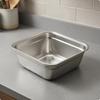 Lavabo Quadrato in Acciaio Inossidabile Lavabo Utilità Robusto per Preparazione Cibo e