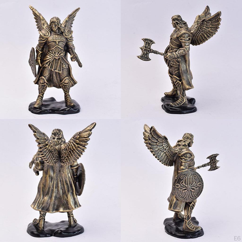 Resin Decoration with Retro Design Statue Creative Artistic Collection Ornamental Sculpture for Desk