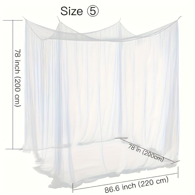 Sexy Mosquito Nets Palace Four Door King/Queen Double Size Home Single Beds Prevent Insect Outdoor Square Grace White Canopy Net