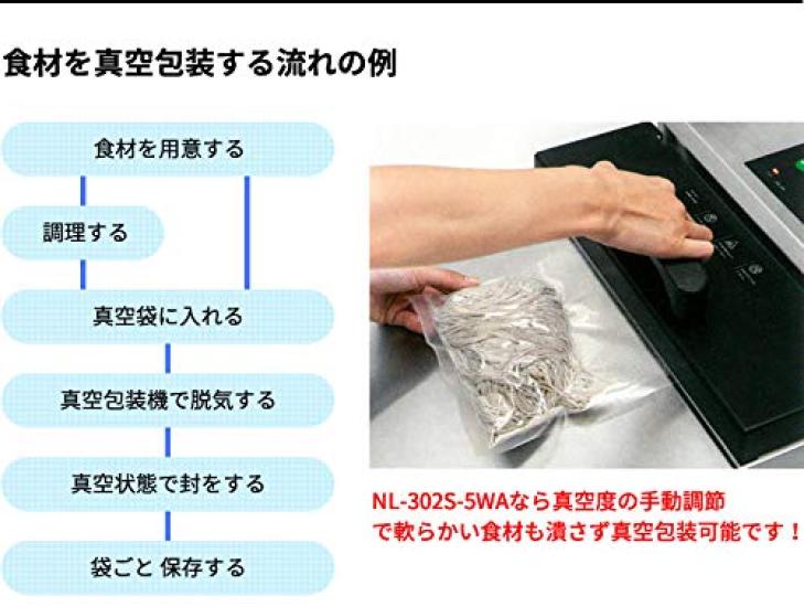 Ishizaki Electric Manufacturing Small Vacuum Packaging Machine Degassing Type NL302S5WA (SURE)