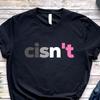 May Include Black T Shirt With The Text Cisnt In Grey White And Pink Lettering Vintage Washed Casual Stretched
