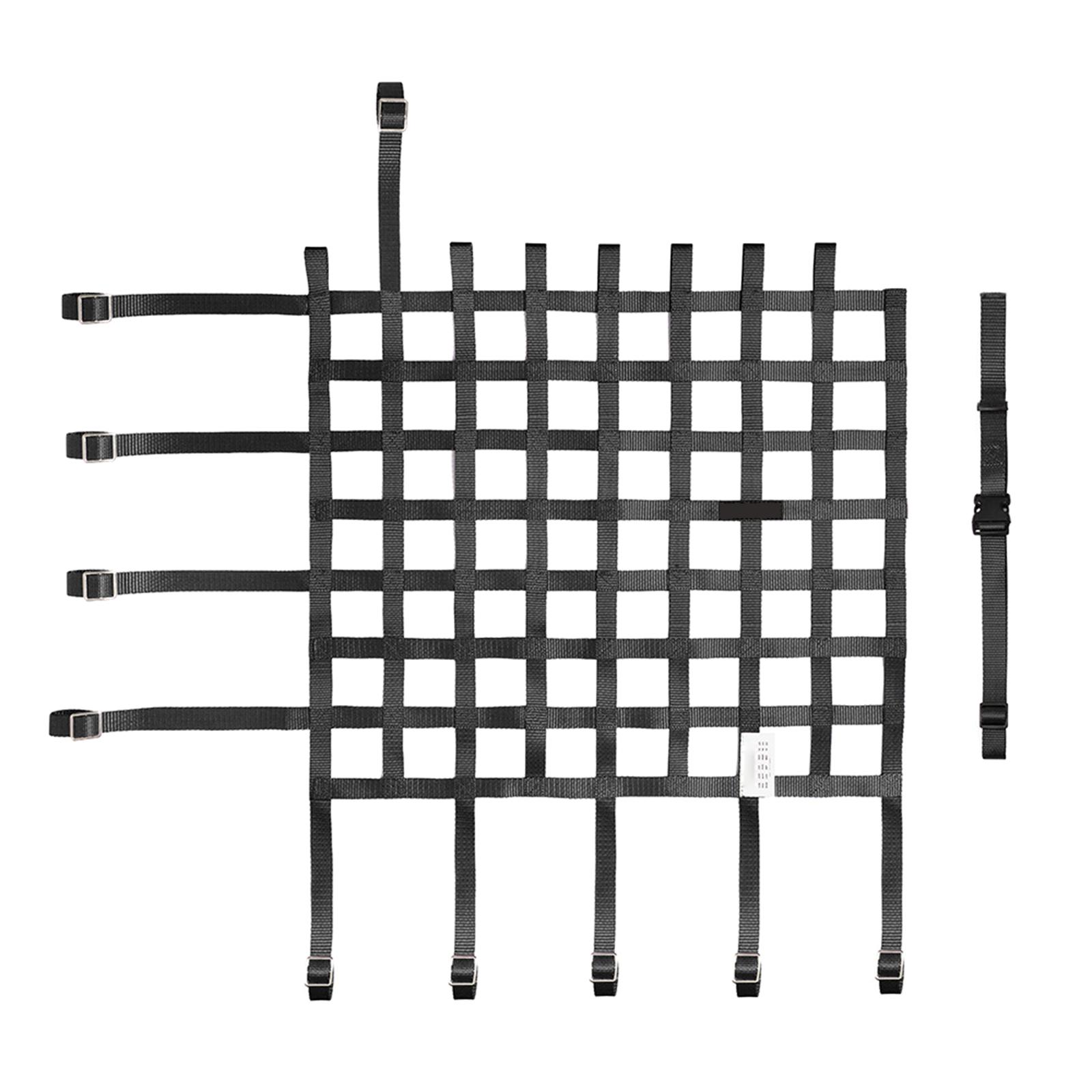 

1PC Window Net Race Car Window Net Mounting Kit Ribbon Style 24Hx24W / 20Hx24W / 18Hx24W Car Accessories Black/Red/Blue B