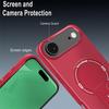 Coque de Protection - BOOLING - pour iPhone Air - Fibre de Carbone avec Cercle Magnétique Support Rouge