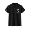 Li Ning Customizable Floral Print Casual Breathable Short Sleeve Polo Shirt Unisex Polo Shirts APLT137-1(TEAM702-A18)