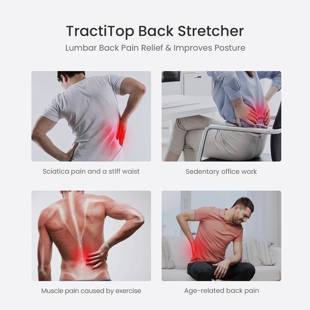 Electric Back Stretcher Adjustable Height Airbag Waist Back Stretching Massager Lumbar Support Traction Masajeador Lumbar Relief