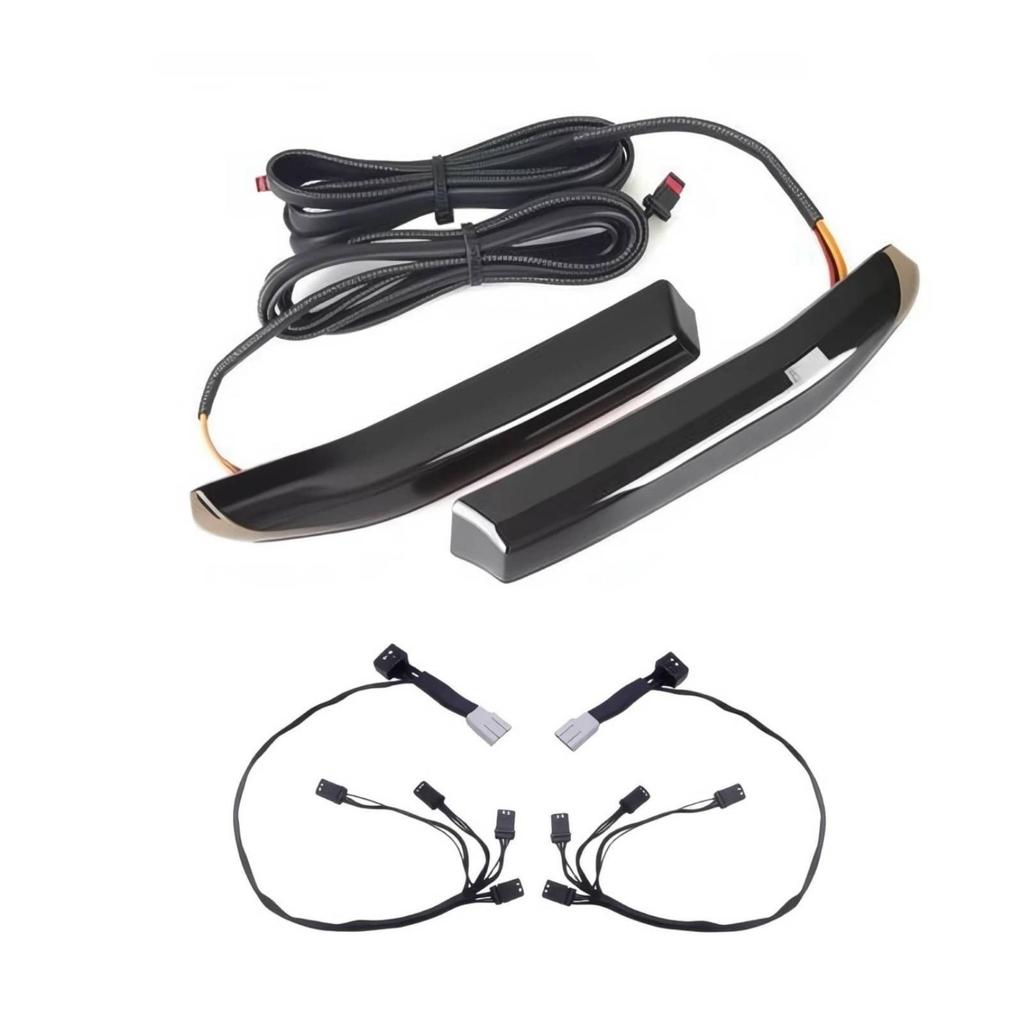 Sleek-Profile Motorcycle Tail Lights Slim Brake Light Strip Bright