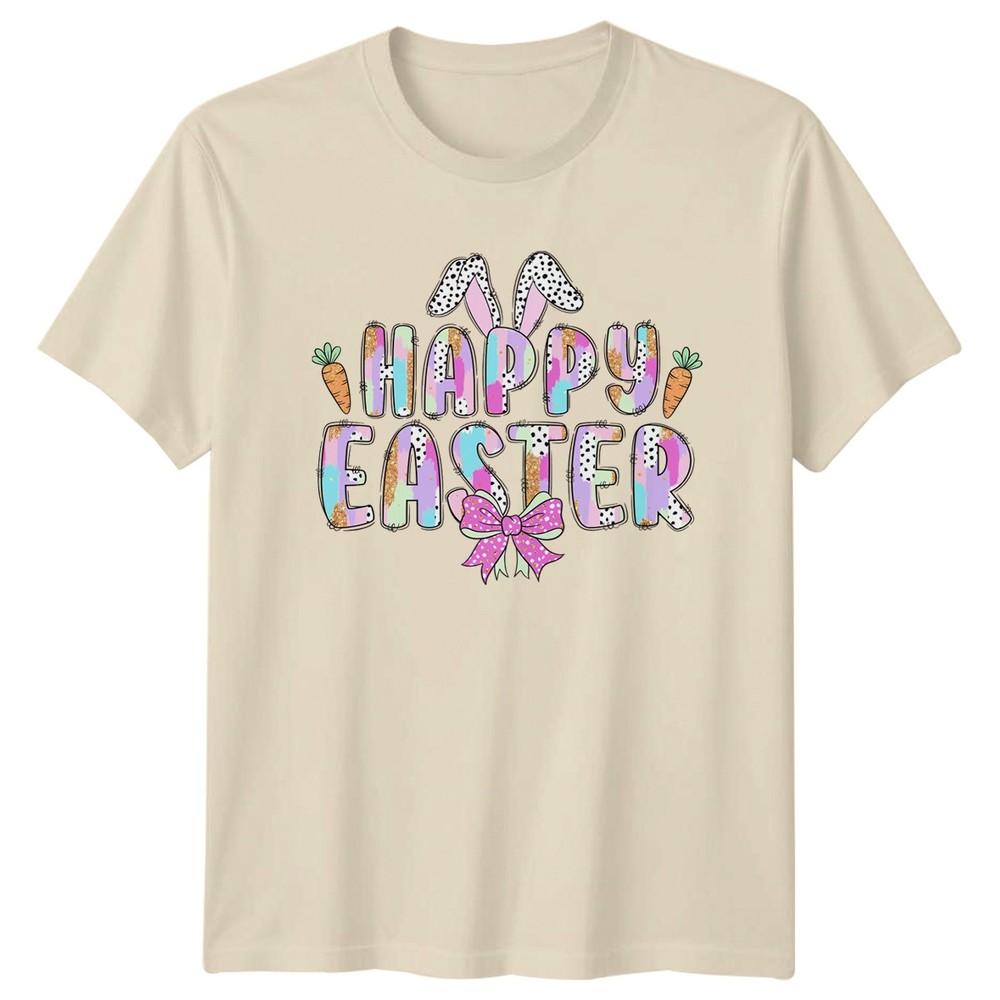 Happy Easter Unisexs TShirt Bunny Rabbit Holiday Easter Gift For Her