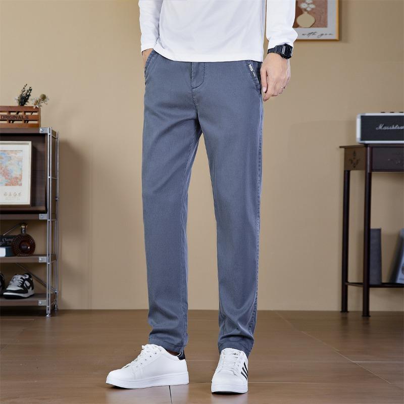 Pants Men's Autumn and Winter New Men's Business Casual Pants Men's Loose Straight Elastic Pants