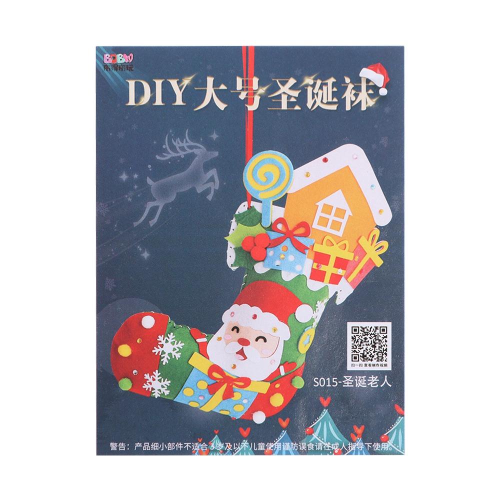 Non-woven Fabric DIY Christmas Stocking Snowman Portable Elk Xmas Bag  Party