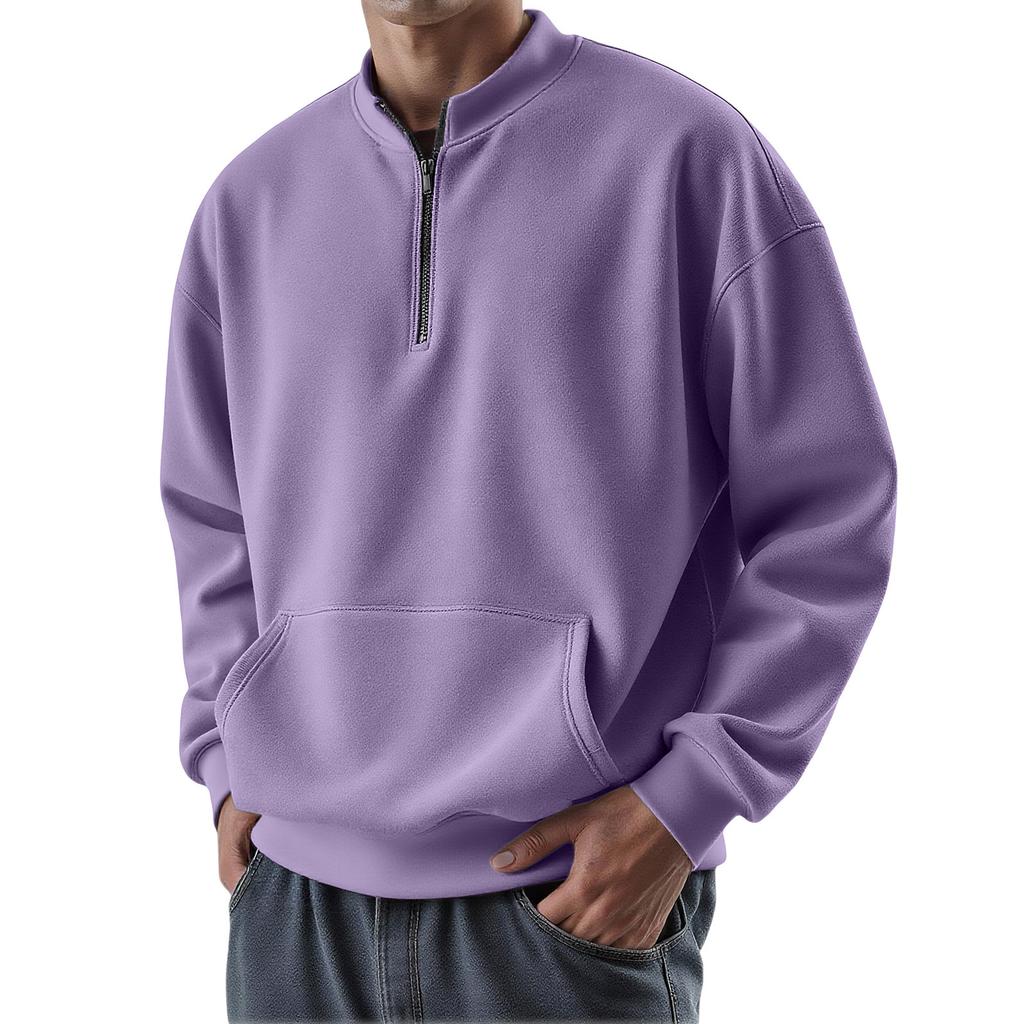 Men's Casual Loose Fit Pullover Hoodie for Fall and Winter
