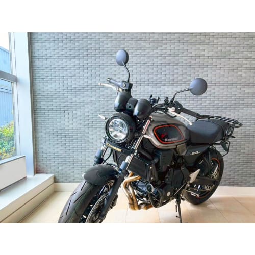 Kijima Motorcycle Mirror Z2 Type, Black/Blue Glass, For Left and Right Use, Positive Thread 10mm, Mirror Size 94, Compatible with Newly Certified Vehi