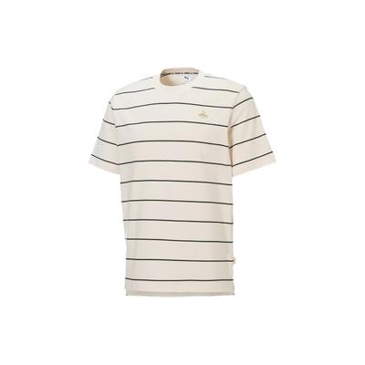 Puma Dassler Legacy Striped Tee Unisex Tops White 532278-75