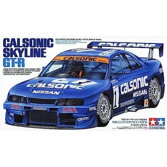 Tamiya 1 24 Sports Car Series No. 184 Calsonic Skyline GT-R R33 Plastic Model 24184