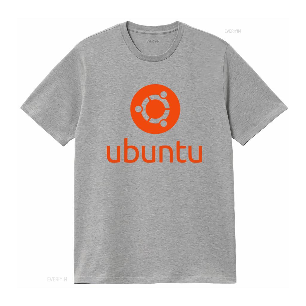 Linux Liebhaber T-Shirt Orange Ubuntu Slogan Und Logo Open Source Betriebssystem T-Shirt Vintage Lässig Vielseitig Streetwear Atmungsaktiv