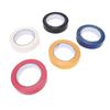 5pcs Floor Marking Tapes Yellow Red Blue Black White 1 Inch Width Vinyl Floor Tapes for Outdoor Sports Field Social
