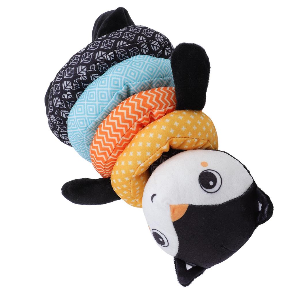 Plush Stacking Rings Baby Toy Soft Machine Washable Learning Stacking Toy for Infants