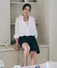 LAMEREI One Tuck Cotton Half Pants[Lmbesupt4504]-2Color