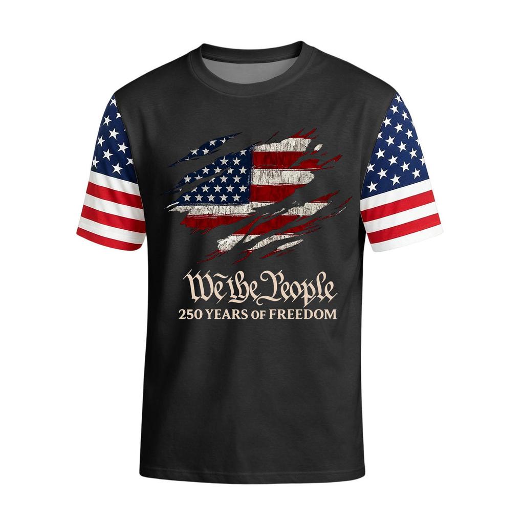 Men's Casual Round Neck Lightweight Breathable Short-Sleeve Top