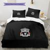 Set Copripiumino Trapuntato con Fantasia Liverpool Football Club Decorazione per la Casa Regalo (1 * copripiumino + 2 * federe senza imbottitura)