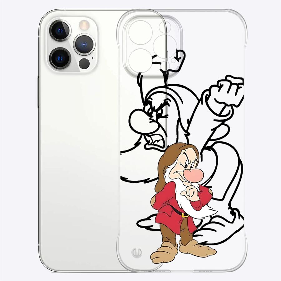 Capa de Celular Branca de Neve e os Sete Anões para Apple iPhone 15 16 Pro Max 13 14 Plus 12 11 Pro plus Fosca