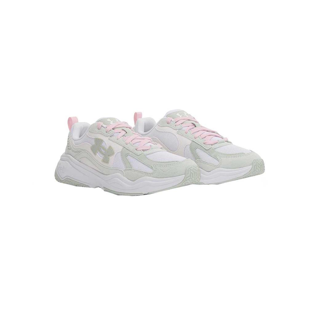 Under Armour Mesh Fabric Aspire Comfortable Simple Versatile Breathable Low-Top Casual Shoes Unisex Sneaker White 6003966-101