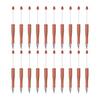 PATIKIL 20 Pcs Beadable Pens Black Ink Plastic DIY Ballpoint Pens for Creative Crafts, Party Decorations, Handmade Supplies - Orange