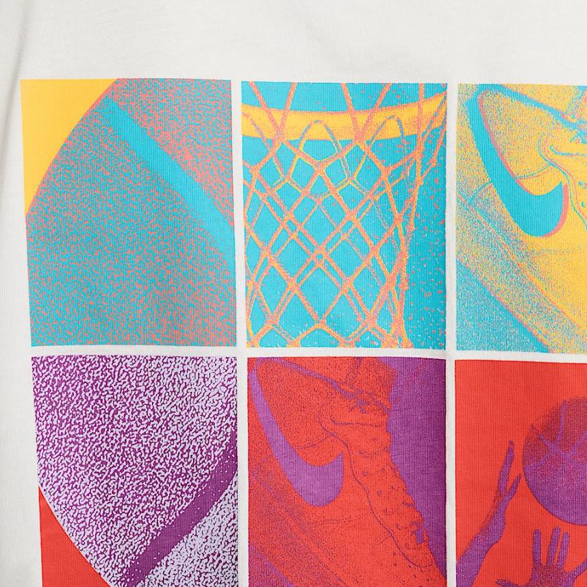 Nike SS25 Basketball Crew Neck Sports Casual Short Sleeve T-Shirt Men Tops White HJ3326133