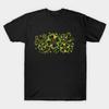 Men Black Print T-shirt Irish Shamrock Four-Leaf Lucky Clover No-Cut Transfer Paper Print Cotton Tshirt