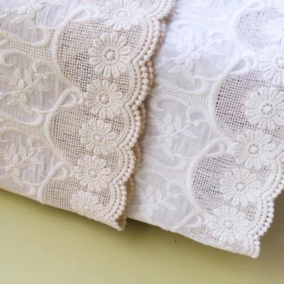 1 metri/lotto 10,5 cm di larghezza pizzo ricamato per cucire, guipure trim, 100% cotone, accessori per indumenti fai da te, pizzo africano, maglia ordito