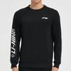 Li Ning Badminton Series Large Logo Applique Casual Sports Hoodie Men Hoodies Black AWDSD43-1