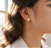 Fashion Stainless Steel Tassel Chain Earrings,Paperclip Shape Stud Earrings for Women,Design Pin Chain Earrings,Daily Jewelry