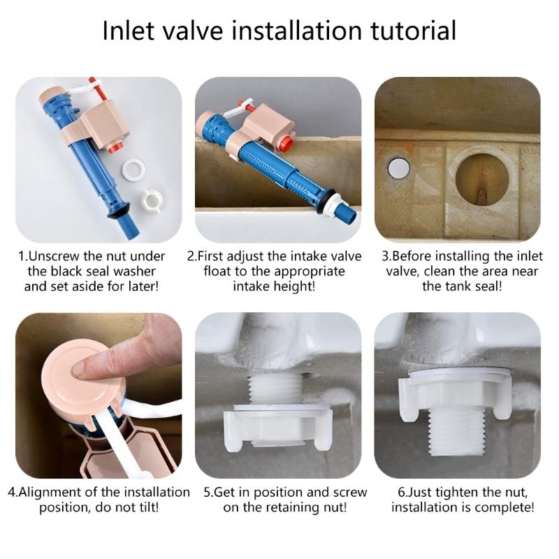 Toilet Tanks Fill Valves Replacement Set Toilet Inlet and Outlet Valves Toilet Double Flush Fill Water Tanks Fittings