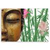 Leinwandbild, Buddha mit Bambus