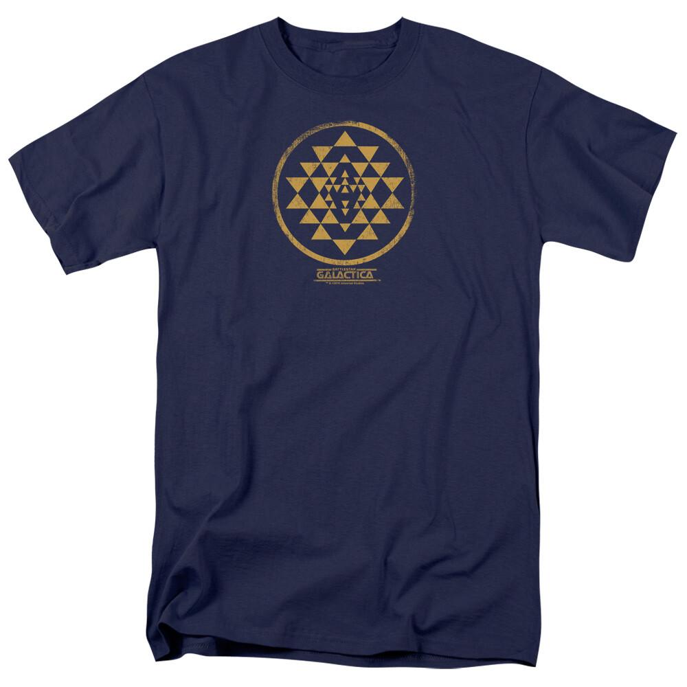 26 Battlestar Galactica Gold Squadron Patch T Shirt Mens License Sci-Fi Tee Navy Unisex T-Shirt XXXXL