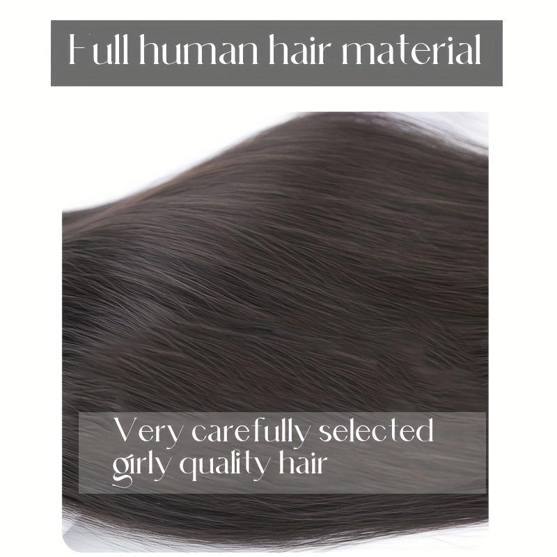 MISSQUEEN Synthetic Hair One Piece Straight Clip In Hair Extensions Flat Air Fringe Front Bangs With Costume Hair Bangs Hair Accessories