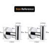 Polished Stainless Steel Towel Coat Hooks Bathroom Clothes Garage Hotel Cabinet Closet Sponges Robe Hook Wall Mounted Round Kitchen Heavy Duty Bath