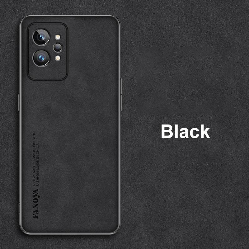 For Realme GT2 Pro Case Luxury PU Leather Phone Case For Realme GT Neo 2 2T 3 T 3T 5G Back Cover Matte Silicone Full Protection