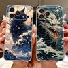 For iPhone 17 Pro Max iPhone17 Air Cool Dragon Tiger Painted Phone Case For iPhone 17Pro 17Air 17ProMax Soft Silicone TPU Cases