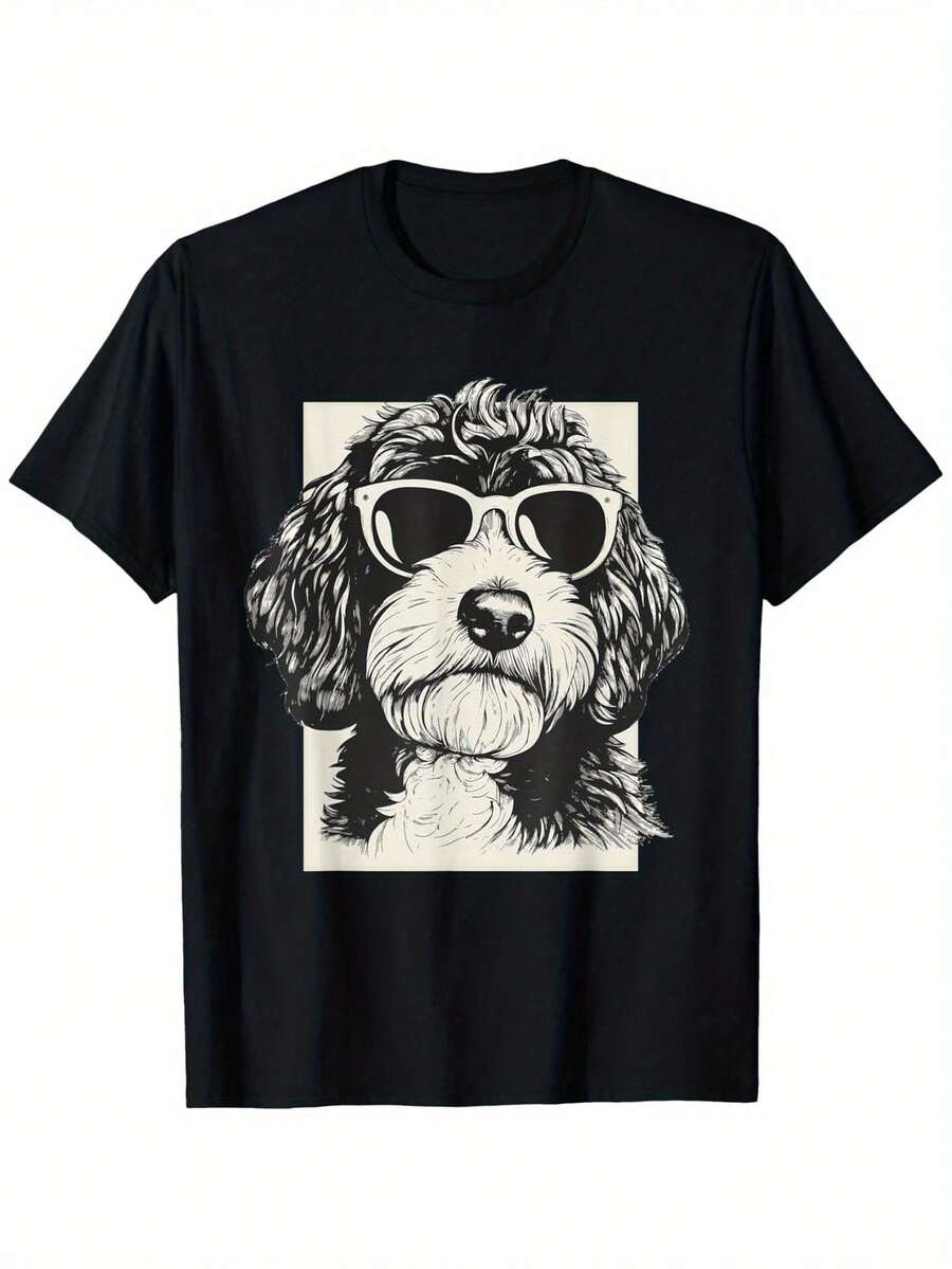 

Labradoodle Illustration Dog Funny Art Sketch Unisex T-Shirt S