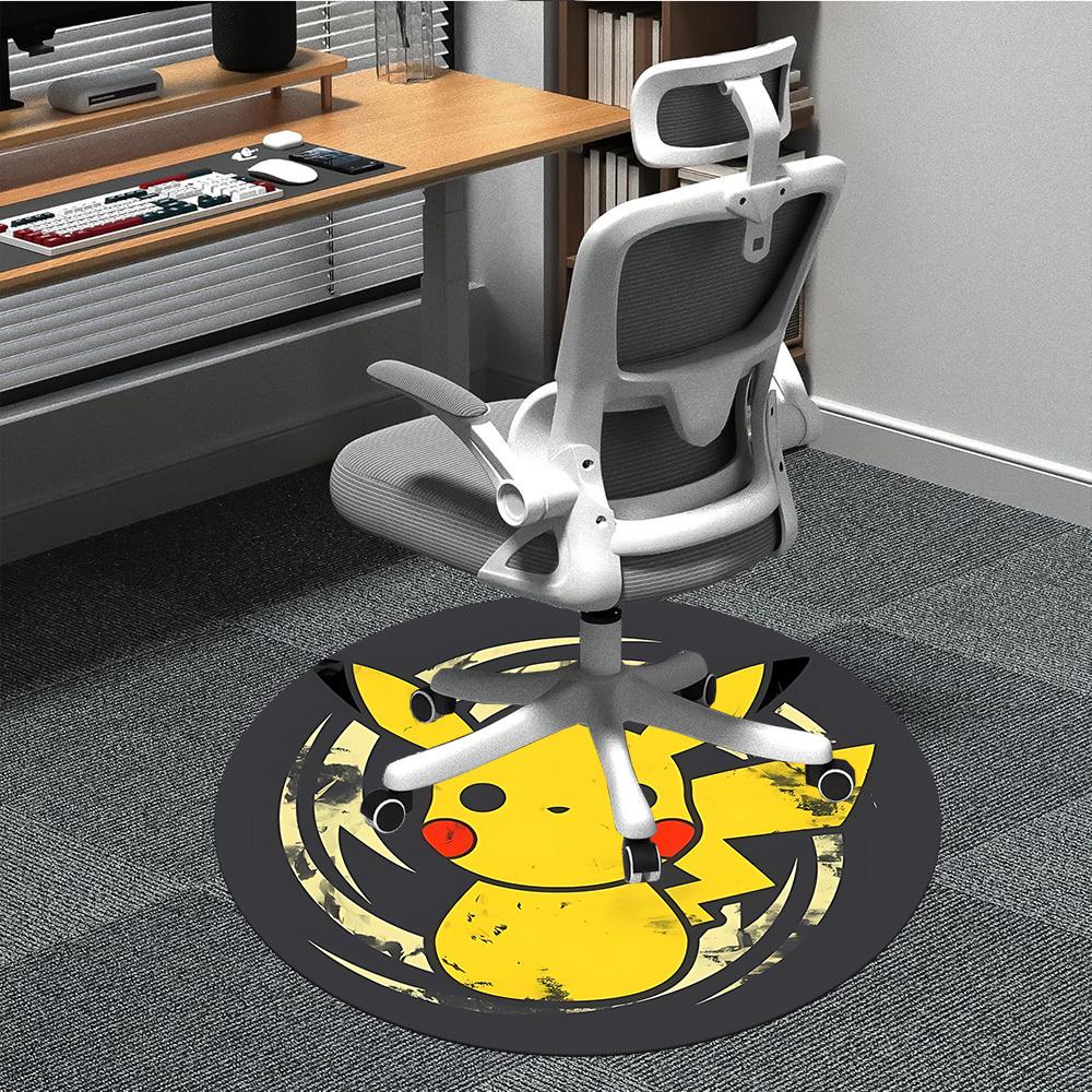 

1pc Icon Office Round Area Rug, Indoor Mat Suitable For Office,Bedroom Living Room Home Decor, Room Deco a0926135 80cm by 80cm