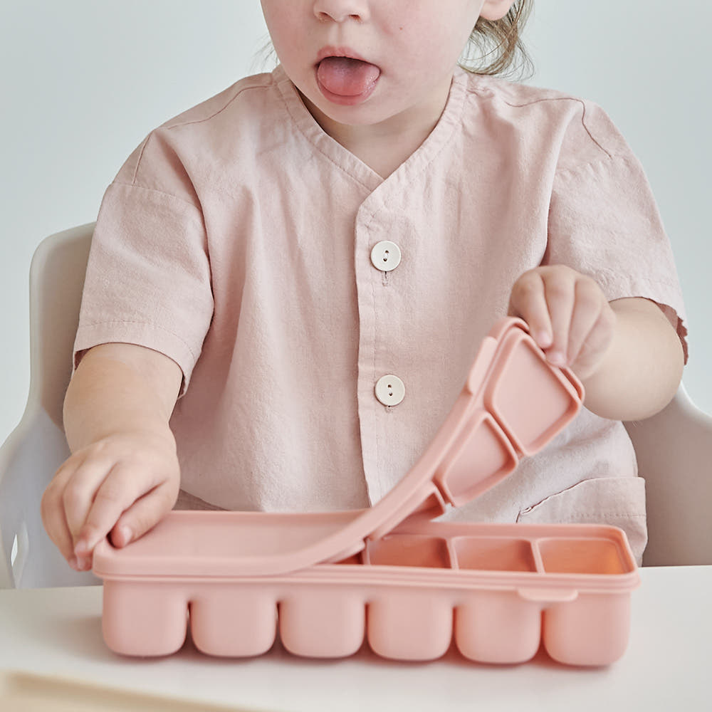 Atti Rabbit Easy Release Baby Food Cube Multi Silicone Storage Container 6 Cavity / 12 Cavity Set
